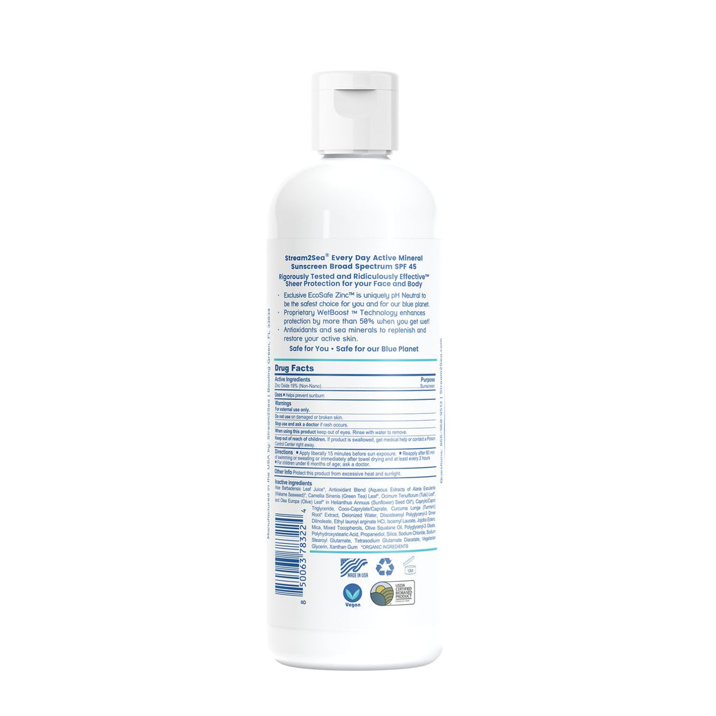 Stream2Sea Every Day Sunscreen SPF 45 - Active (32 oz)