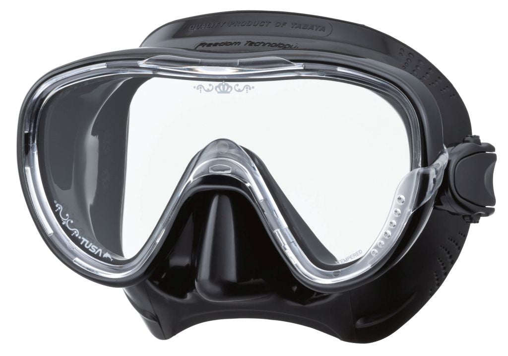 TINA MASK -BLACK/BLACK SILICONE
