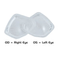 XS Scuba RX corrective prescription mask lenses, clear left and right lens pair for the Metro and M-Line masks, labeled OD right eye and OS left eye