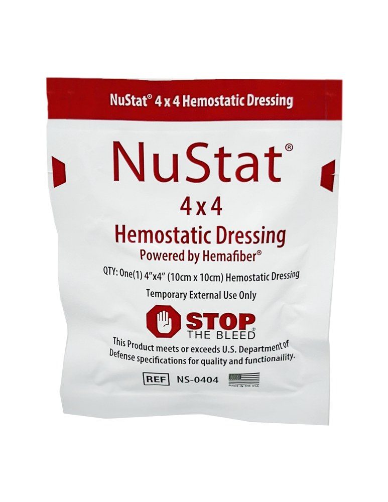 Dive 1st Aid Nustat Hemostatic Dressing 4x4 in.