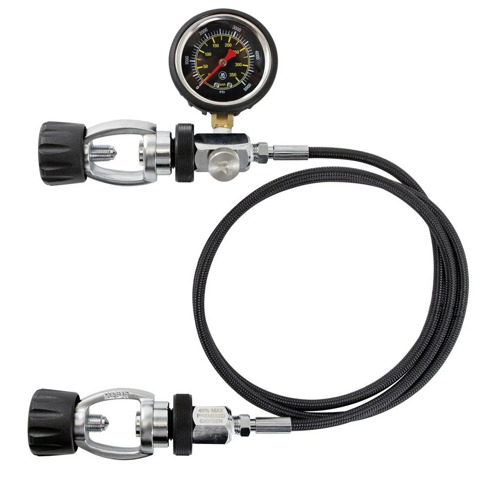 XS Scuba Deluxe Cylinder Equalizer with Braided HP Hose