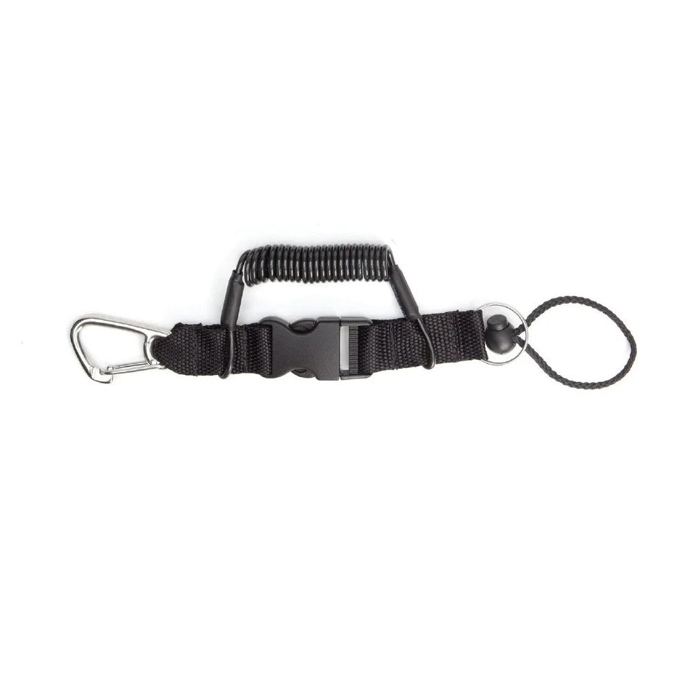 XS Scuba Coil Lanyard - Stainless Steel Clip/Split Ring