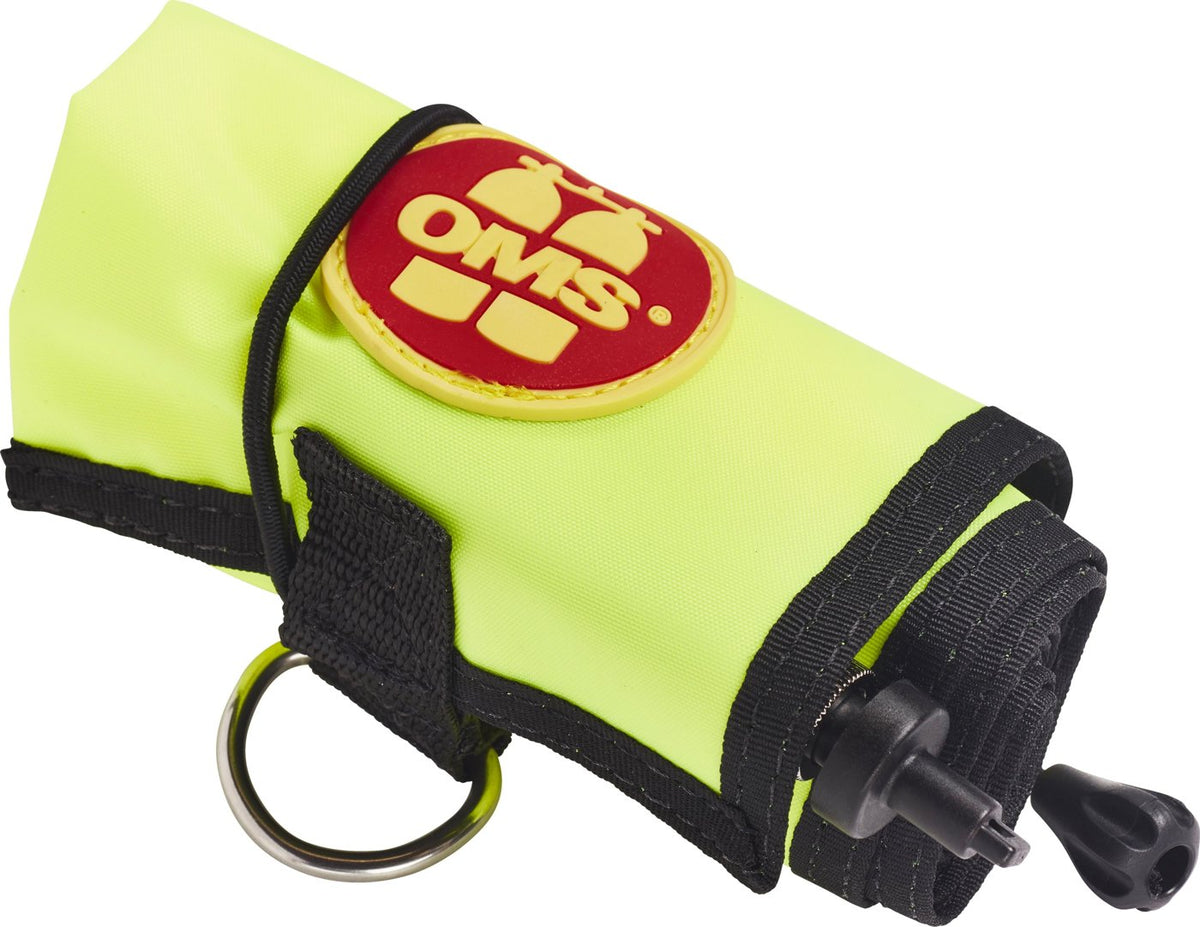 OMS Diver's Alert Marker, 3.3' Long (1 Meter), Closed, No-Lock LP Connector, w/ OPV (~ 3 kg lift)
