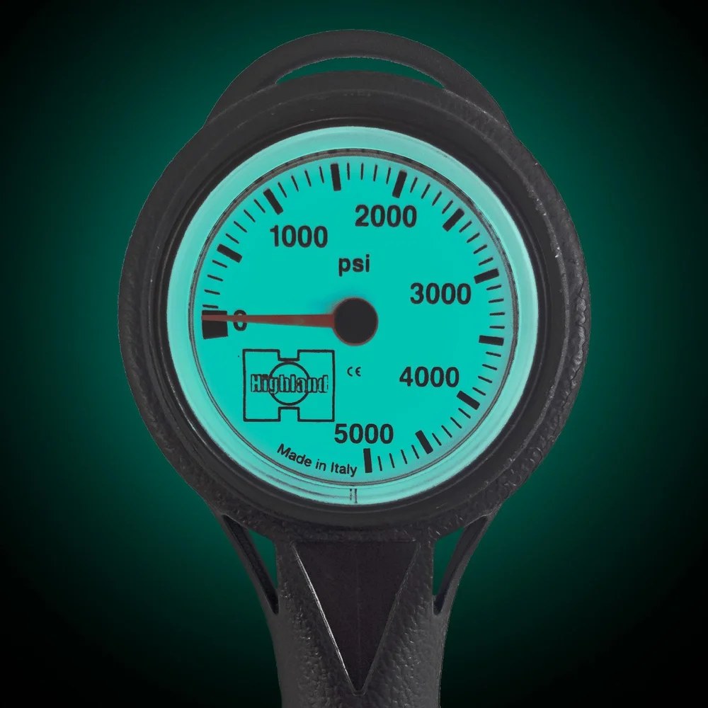 Highland Thin-Line Pressure Gauge - Complete