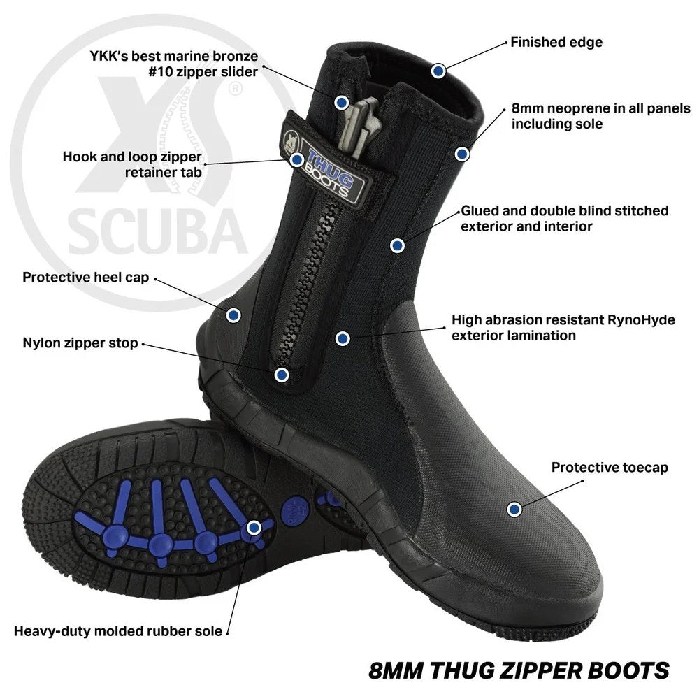 XS Scuba 8 mm Thug Boots