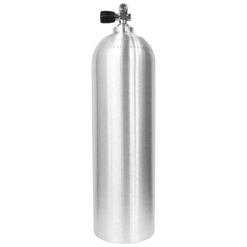 Catalina AL100 100 cu ft Aluminum Scuba Tank - Brushed with Sherwood K-Valve