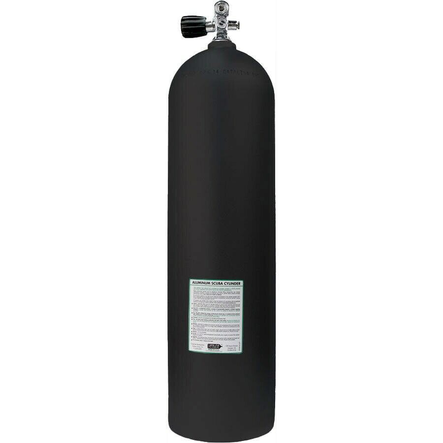 Catalina AL63 63 cu ft Aluminum Scuba Tank - Black with Sherwood K-Valve