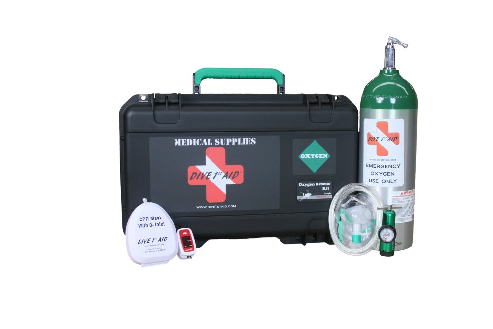 Dive 1st Aid Oxygen Rescue Kit - Single Jumbo D (Hard Case)