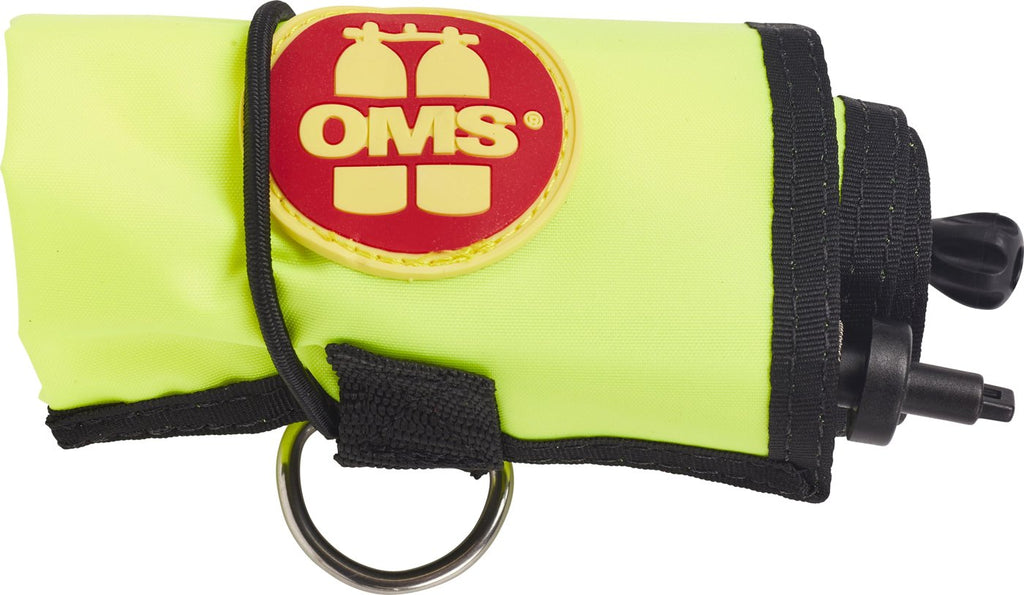 OMS Diver's Alert Marker, 3.3' Long (1 Meter), Closed, No-Lock LP Connector, w/ OPV (~ 3 kg lift)