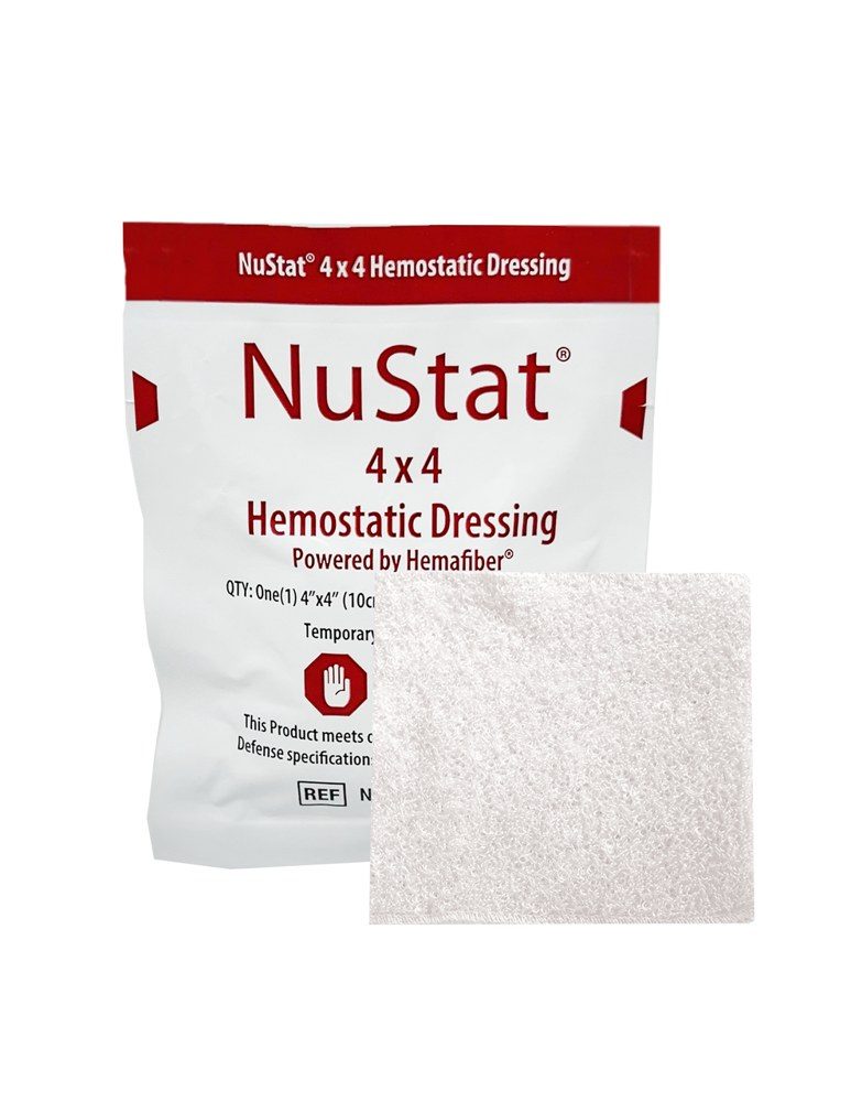 Dive 1st Aid Nustat Hemostatic Dressing 4x4 in.