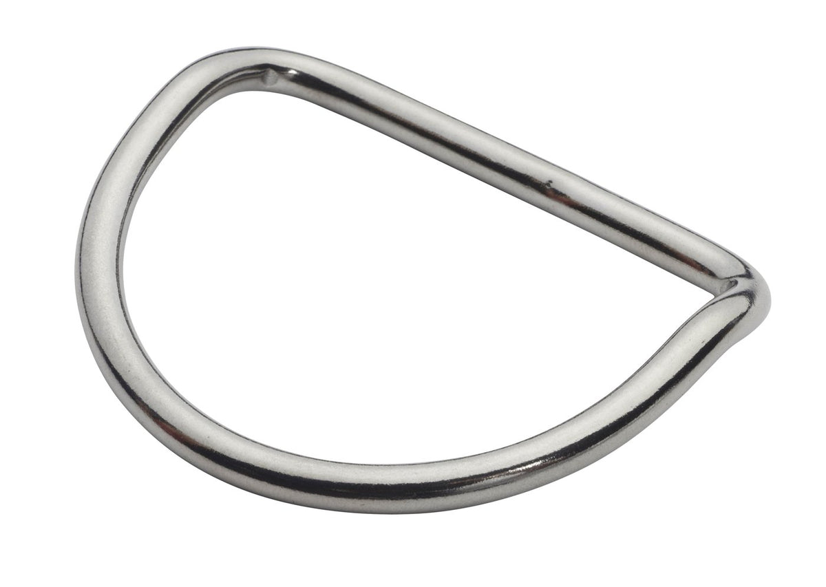 OMS D-Ring 2" (5 cm) Stainless Steel, ~ 45° bend