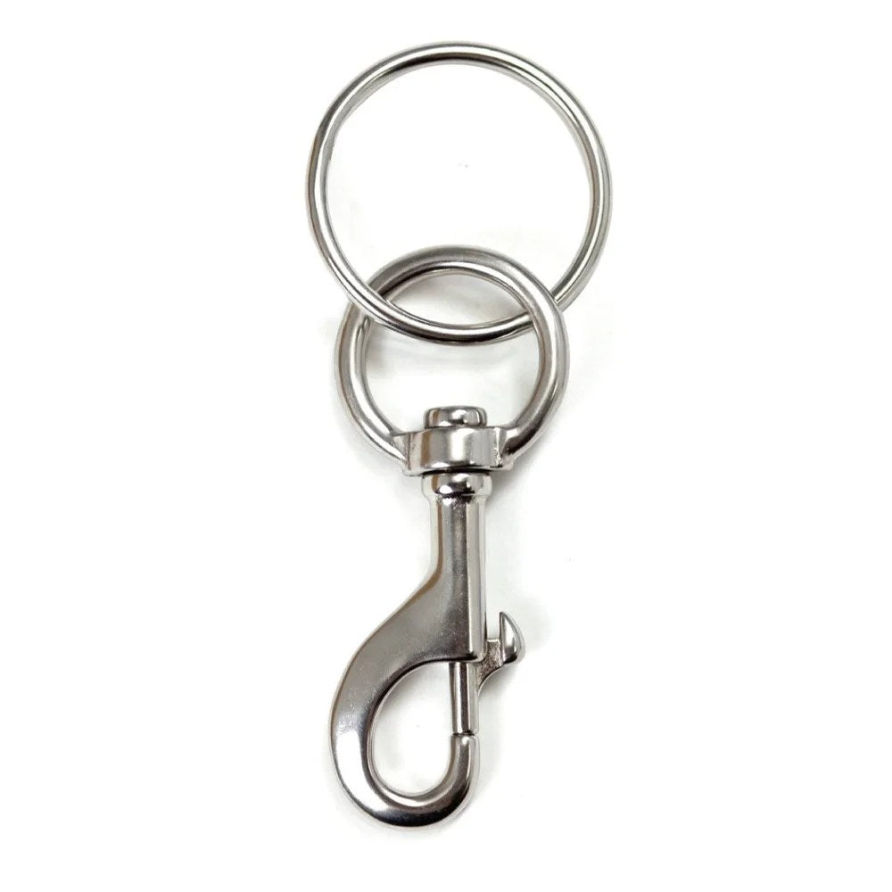 Highland 4.75” Swivel Bolt Snap with 1.75” Diameter SS Ring