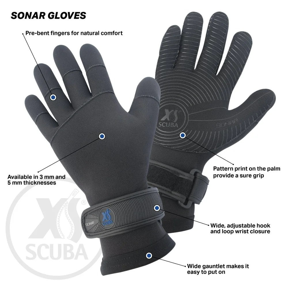 XS Scuba Sonar Gloves