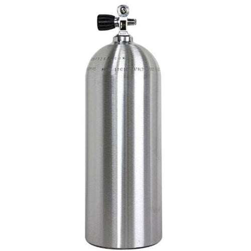 Catalina AL53 53 cu ft Aluminum Scuba Tank - Brushed with Sherwood K-Valve