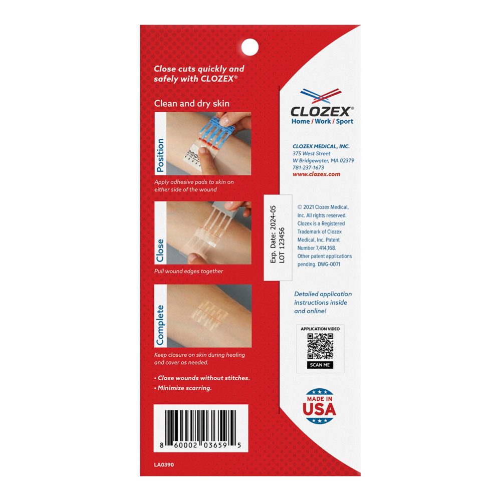 Dive 1st Aid Clozex Laceration Closure 3-Pack