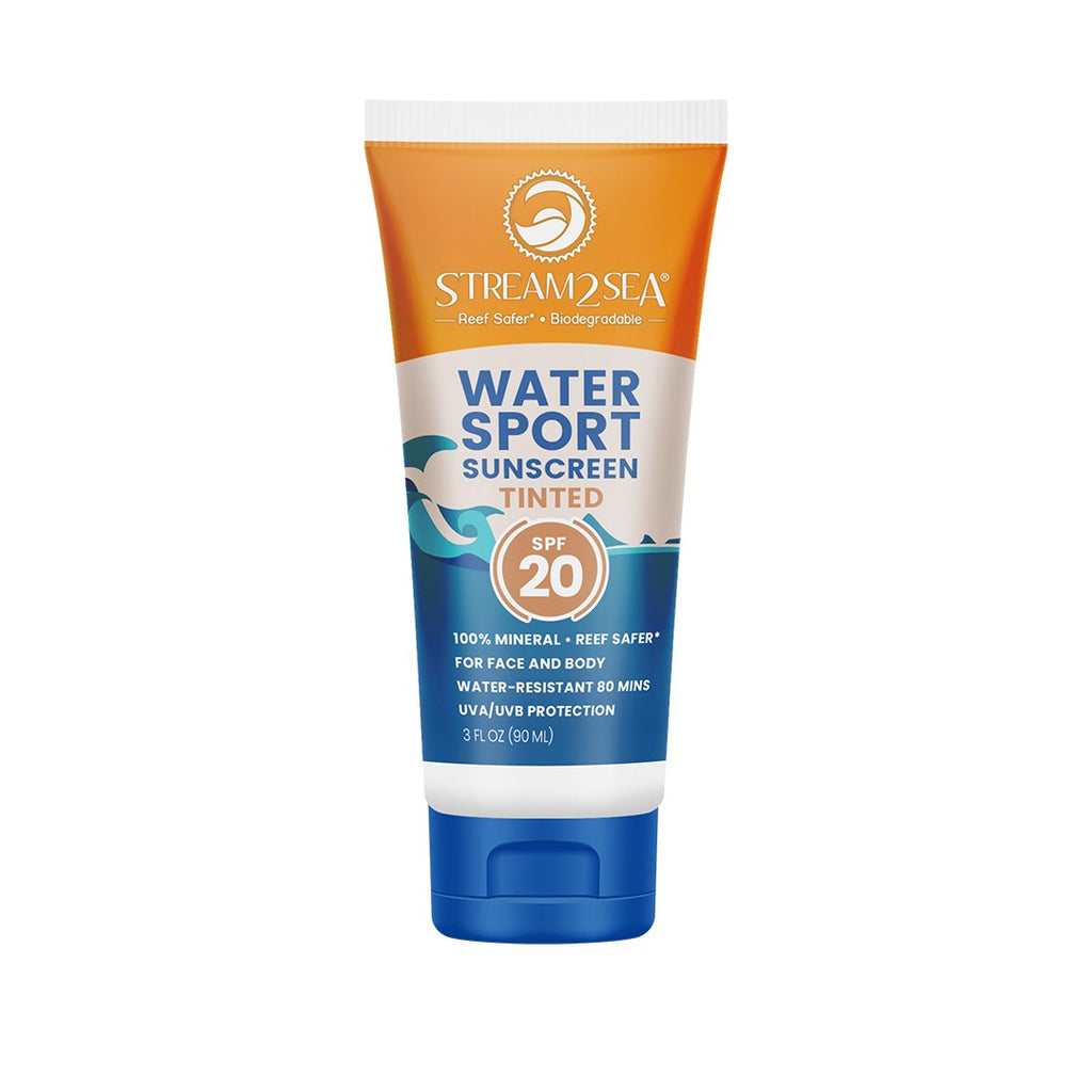 Stream2Sea Eco Tinted Sunscreen for Face and Body Sport SPF 20