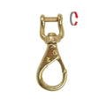 Highland 3.4” #2 Brass Shackle Snap Hook