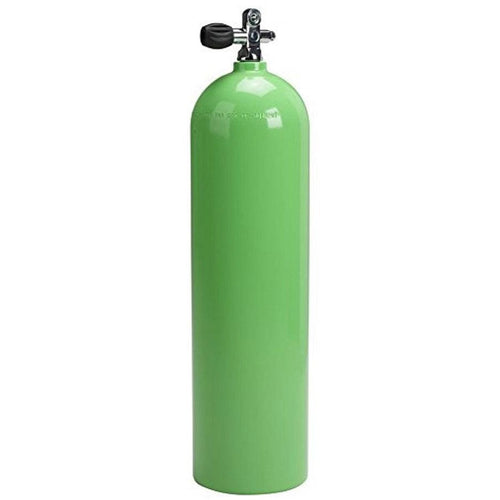 Catalina AL80 80 cu ft Aluminum Scuba Tank - Neon Green with Sherwood K-Valve