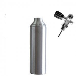 Catalina AL06 6 cu ft Aluminum Scuba Tank - Brushed with Sherwood K-Valve
